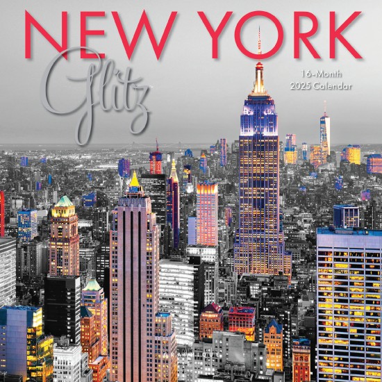 New York Glitz 16個月 2025月曆